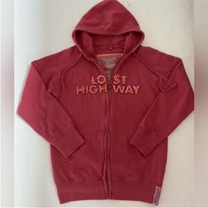 Bon Jovi 2007-2008 Lost Highway Tour Full Zip Hoodie Sweatshirt size Large